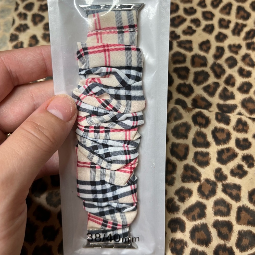 Plaid Patterned Watch Band
